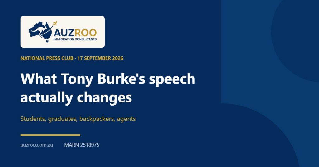 What Tony Burke’s speech actually changes